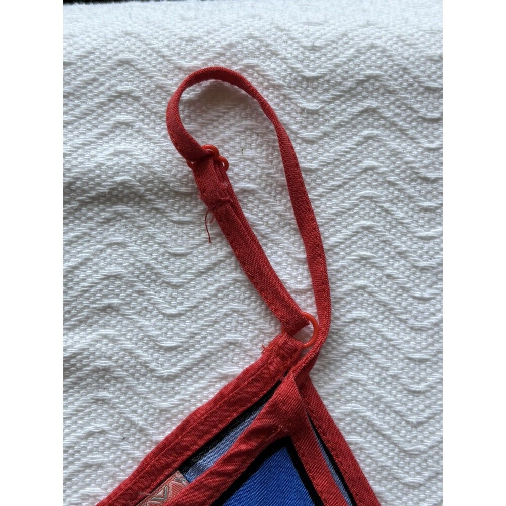 Flying Tomato Handkerchief Hem Slip Dress White Red and Blue Floral Boho Size M - Picture 9 of 10